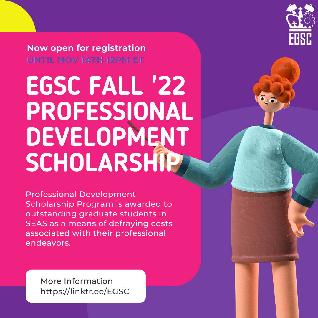 Professional Development Scholarship FALL 2022