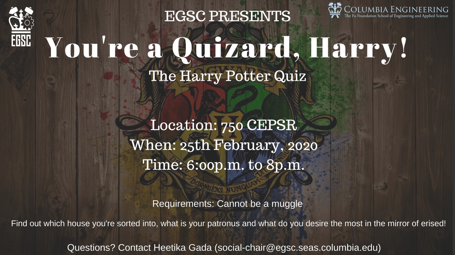 Harry Potter Trivia Night